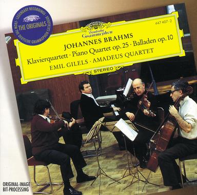 Brahms: Piano Quartet No.1 In G Minor, Op.25; 4 Ballades, Op. 10
